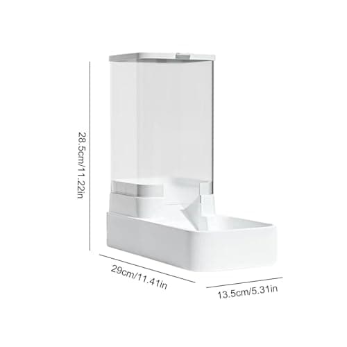 Distributeur Croquettes Chat Automatique, Mangeoire Automatique par Gravité pour Chien et Chat, 3,8 L