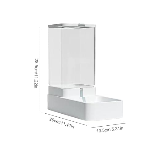 Distributeur Automatique d'Eau pour Chien et Chat - 3,8 L Mangeoire par Gravité - Ensemble de Mangeoires Durable et Anti