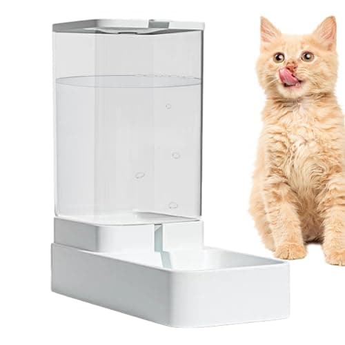 Distributeur Croquettes Chat Automatique, Mangeoire Automatique par Gravité pour Chien et Chat, 3,8 L — distributeur d'eau