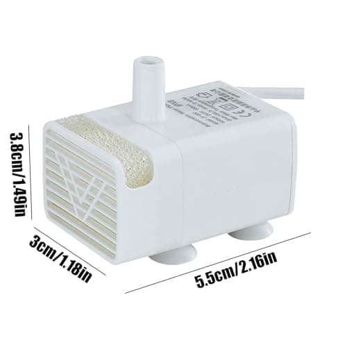 Fayarrd Pompe Pour Fontaine À Eau Pour Animaux | Pompe Remplacement Chats - Moteur Submersible Ultra-Silencieux Énergie