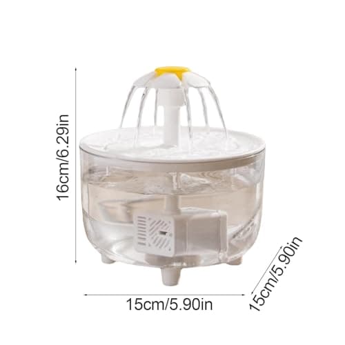 Fontaine à Eau pour Chat 2L Ultra Silencieuse avec Filtre - Distributeur d'Eau Automatique pour Plusieurs Animaux de Com