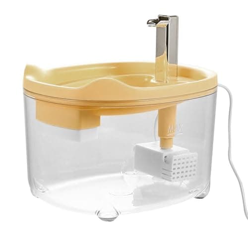 Fontaine à eau automatisée Hiemible pour chats 1500ml filtreau silencieux