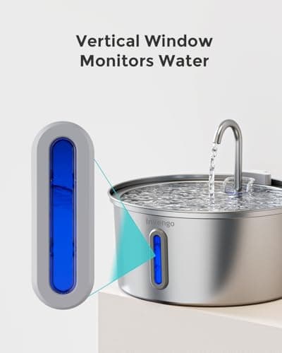 Invengo MeowFlow B40 Fontaine à Eau Chat 3,2 L, Ultra Silencieuse <30 DB, Facile à Nettoyer