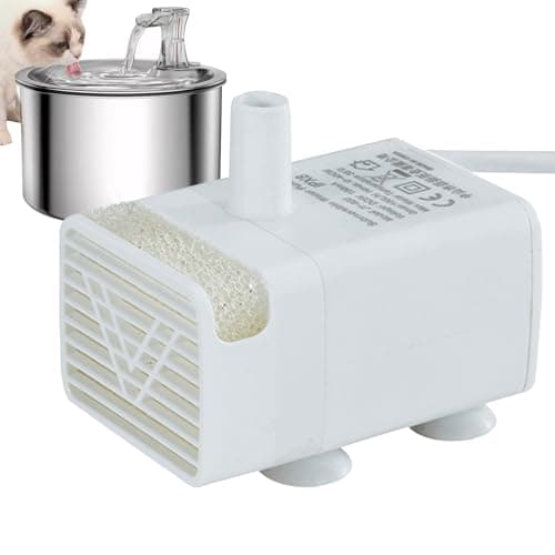 Fayarrd Pompe Pour Fontaine À Eau Pour Animaux | Pompe Remplacement Chats - Moteur Submersible Ultra-Silencieux Énergie