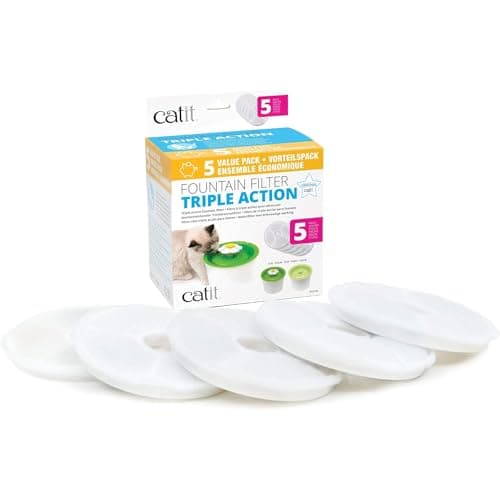 Filtres Catit à triple action pour abreuvoir chat | Filtration efficace | Pour chats | Idéal pour l'été | Haute sécurité