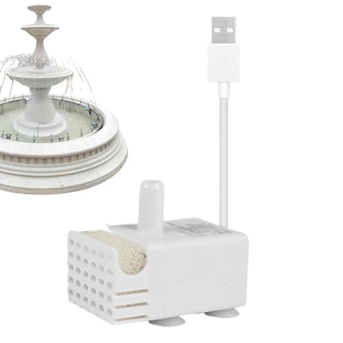 Pompe De Fontaine a Eau Chat Chien Super Silencieuse, Pompe Avec USB Pour Aquarium, Pompes De Rechange Version Réglable