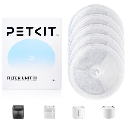 PETKIT Filtre à Eau Filtrante 5 Pièces pour Chats et Chiens, Filtre CE, EVERSWEET |0 & |0 & CYBERTAIL, 0,25 kg