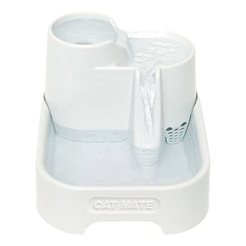 Cat Mate Fontaine à Eau Automatique pour Chats et Petits Chiens, 2 Litres - Système Silencieux et Économie d’Eau