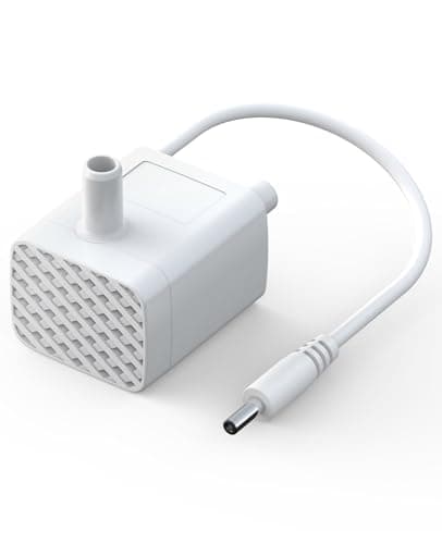 Oneisall Pompe pour fontaine à chat en acier inoxydable pour chat envoie d'eau rapide et facile régulateur de niveau inc