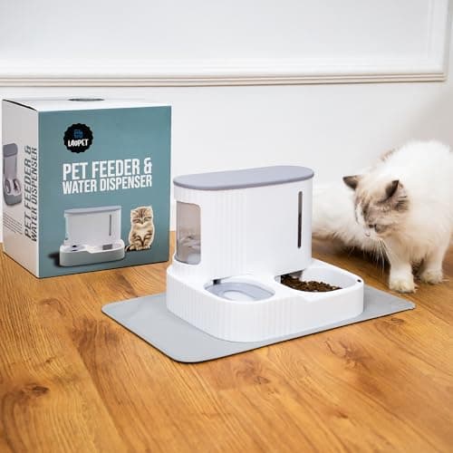 LAOPET Distributeur Croquettes Chat - Distributeur Automatique, Gamelle Réutilisable, Idéal pour Chiens et Chattons