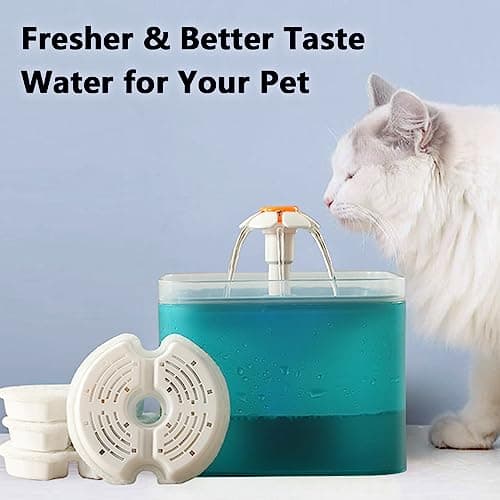 PwinGo Filtres de Fontaine a Eau Chat Adultes Original 8 PCS Le Remplacement Filtres de Distributeur EauChat
