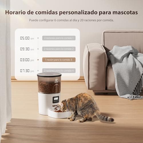 Distributeur Croquettes Chat Automatique IMIPAW 3L Programmable 1-6 Repas Jour