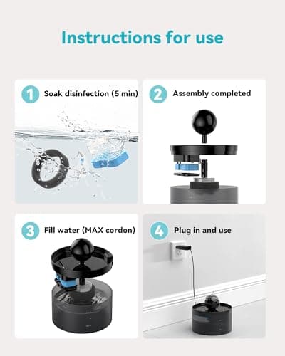 <think>

</think>

GOOSTOO Filtre Fontaine à Eau pour Chat, Triple Filtration Charbon + Éponge, 12 Filtres Inclus, Eau F
