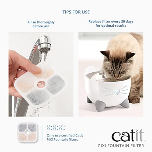 Cat it Pixi | Eau ajoutée pour chats | Blanc | Pour chats | Boisson apaisante | 6 unités | Lot de 6