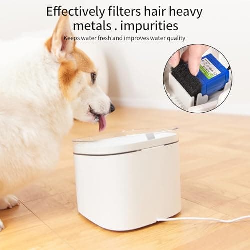 Filtre en Mousse de Remplacement 16 Pièces - Filtres Fontaine Eau pour Chat, Remplacements D'éponge de Filtre pour Anima