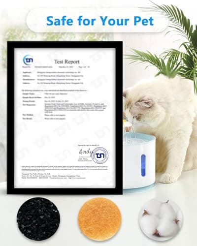 PewinGo Filtre eau Chat Triple Action 6 PCS pour Fontaine 2-|5L caractéristiques et bénéfices pour les propriétaires de