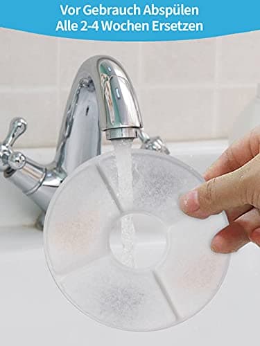 BONBELONG Filtration Pour Fontaine à Eau pour Chat - Filigrane et Actif Charbon Pour Animal de Compagnie - Lot de 8 Filt