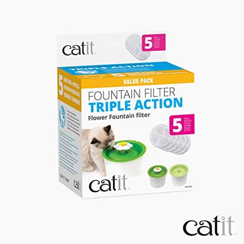 Filtres Catit à triple action pour abreuvoir chat | Filtration efficace | Pour chats | Idéal pour l'été | Haute sécurité