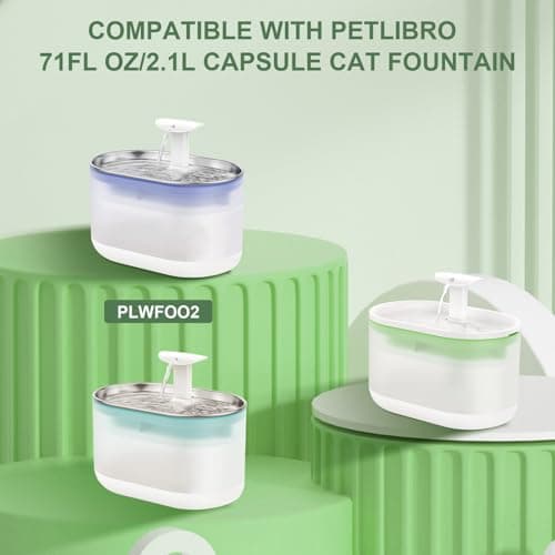 Fontaine à Eau Chat Petlibro PLWF002 2,1 L Quadruple Filtration 12 Éponges Pré-filtrées