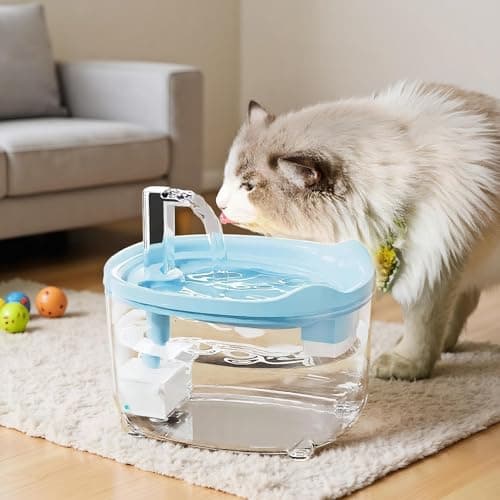 Fontaine À Eau Silencieuse pour Chats et Chiens | Bol Abreuvoir 1.5L Appartement Maison