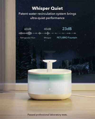 PETLIBRO Pompe à Eau Électrique USB pour Chat, Pompe de Fontaine à Eau Électrique Ultra Silencieuse, Pompe à Eau pour Ca