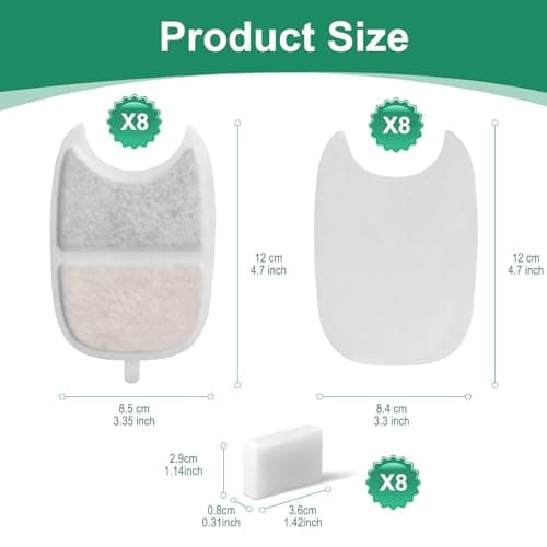 Hantoc Filtres à Charbon et Éponge en Mousse pour Chat YPD-C004
Filtres à Charbon 8 Pièces et Éponge en Mousse 8 Pièces