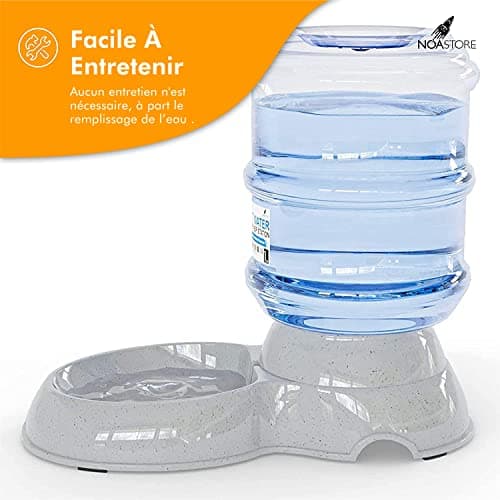 NOA Distributeur d'eau Automatique pour Chat et Chien | 3,8 l - Station d'eau Automatique - Gamelle d'eau pour Animal Do