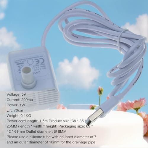 Mini Pompe À Eau Submersible USB Pour Aquarium et Hydroponique, Petite Pompe De Fontaine Pour Animaux Compagnie, Pompe À