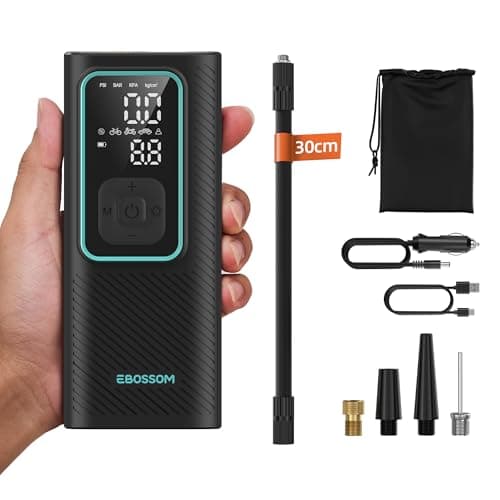 Gonfleur Pneus Voiture & Gonfleur Pneu Sans Fil 10,3Bar Batterie 6000mAh