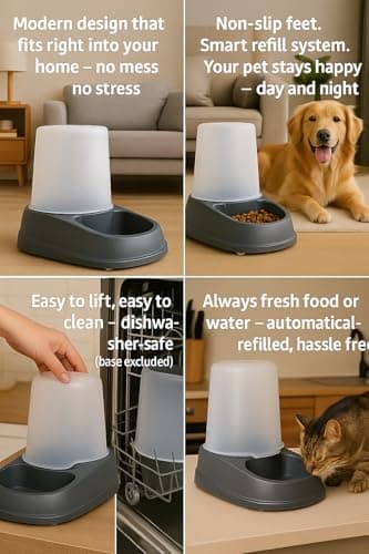 Flamingo - Distributeur d'eau et nourriture automatique pour chiens et chats - Meilleure qualité - 2,5 L - Prix d'achat