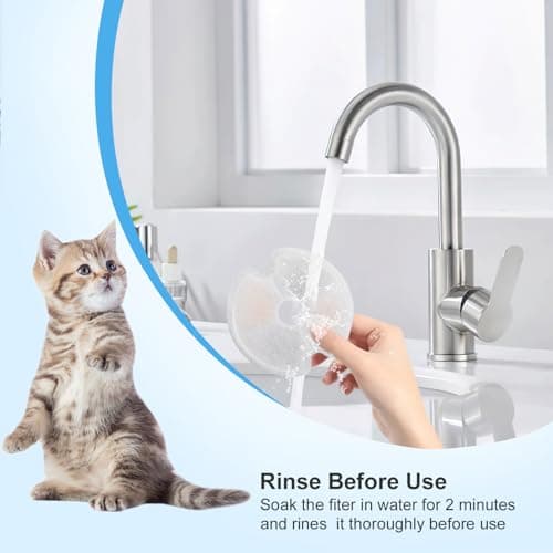 Filtres OrdasPet pour fontaine charbon actif et résine échangeuse d'ions, remplacement 2 L/2,5 L pour fontaines d'animau