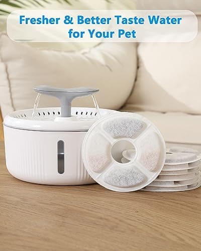 PewinGo Filtre eau Chat Triple Action 6 PCS pour Fontaine 2-|5L caractéristiques et bénéfices pour les propriétaires de