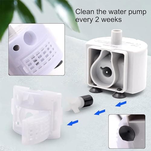 YAPAILANG Fontaine à eau pour chat, pompe silencieuse USB avec LED, idéale pour chats domestiques - Motor SMA-800, 30 jo