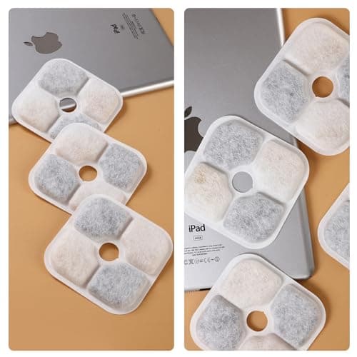Filtre Fontaine Eau Chat Pixi Haute Efficacité Carbone Activé Résine Tissu Non Tissé 2 Tuyaux