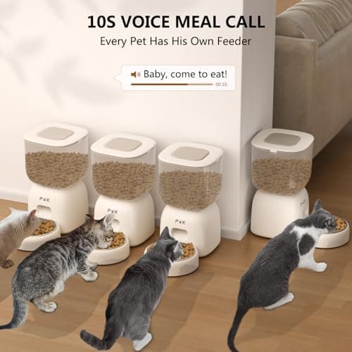 Distributeur de croquettes automatique chat PUPPY KITTY, autonomie batterie 180J, programme alimentation personnalisé, e