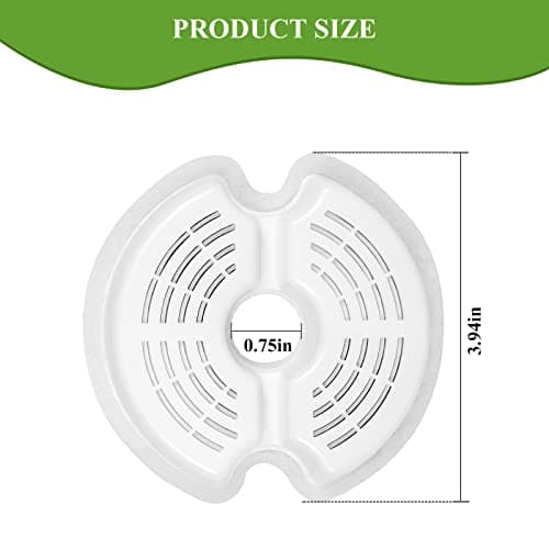 Filtres OrdasPet pour fontaine charbon actif et résine échangeuse d'ions, remplacement 2 L/2,5 L pour fontaines d'animau