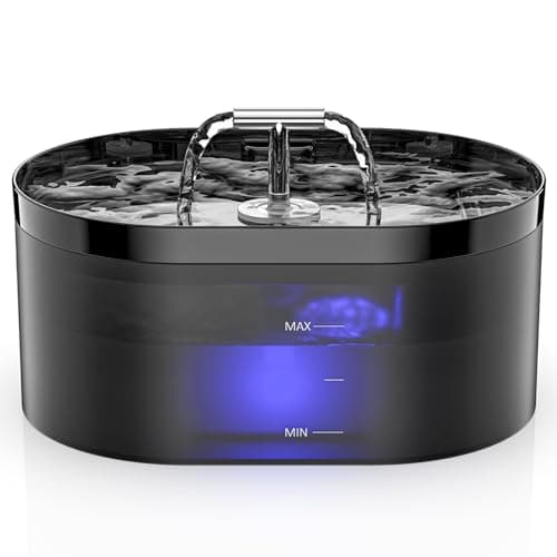 Fontaine à Eau Automatique Super Silencieuse pour Chats - 2,2L - Distributeur d'Eau pour Animaux de Compagnie