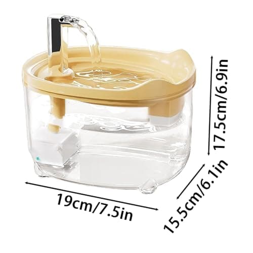 Fontaine à eau automatisée Hiemible pour chats 1500ml filtreau silencieux