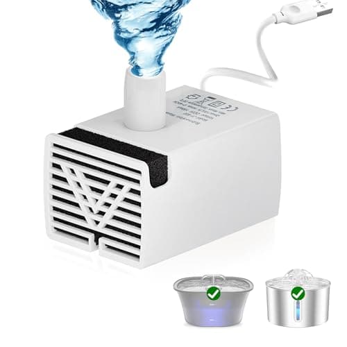 BalimoPet Pompe de Fontaine à Eau pour Chat Ultra-Silencieuse Pompe de Remplacement de 2,2 L/2,5 L