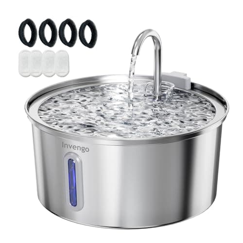 Invengo MeowFlow B40 Fontaine à Eau Chat 3,2 L, Ultra Silencieuse <30 DB, Facile à Nettoyer