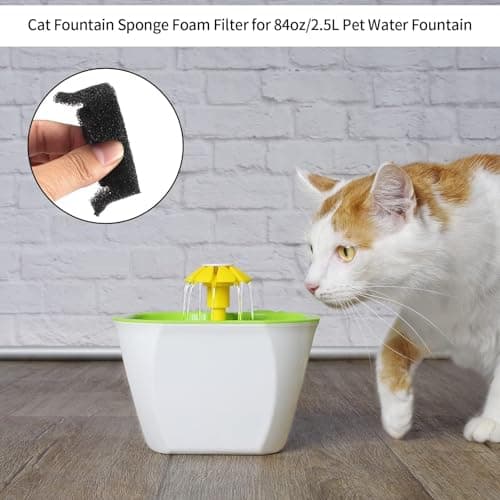 Filtre en Mousse de Remplacement 16 Pièces - Filtres Fontaine Eau pour Chat, Remplacements D'éponge de Filtre pour Anima