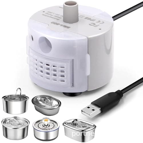 <think>
Okay, the user wants me to optimize a product title in French for a cat water fountain pump. The original title