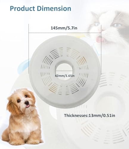 Haoruifu Pack de 10 Filtres Fontaine Eau Chat Chien, Filtre de Fontaine Triple Action, Résine et Charbon Actif pour Chat