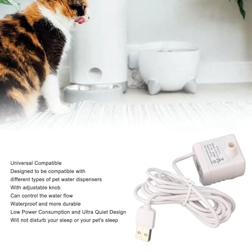 **Catit Pixie Pompe de Fontaine pour Chat Silencieuse Amovible Eau Fraîche pour Animaux de Compagnie**