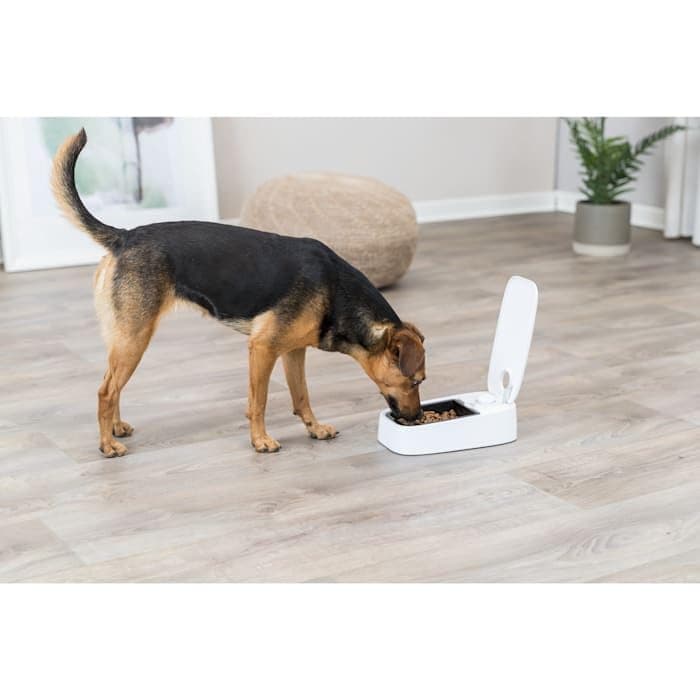 Trixie Chargeur Automatique, Programmable, Multitâche pour Nourriture Chat - Tx1 en Blanc/Noir