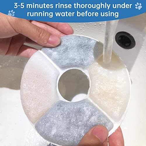 RBAYSALE Filtre Fontaine Eau Chat Charbon Actif, 10PCS Filtru d'Eau Remplacement pour Fontaine à Eau de Chien/Chat, avec