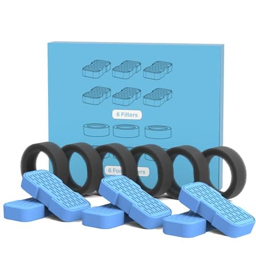 <think>

</think>

GOOSTOO Filtre Fontaine à Eau pour Chat, Triple Filtration Charbon + Éponge, 12 Filtres Inclus, Eau F