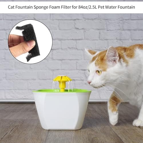 Filtres en Mousse 8 Pièces Fontaine Eau pour Chat, Qualité Élevée et Durabilité, Confort et Hygiène pour Animaux, Économ