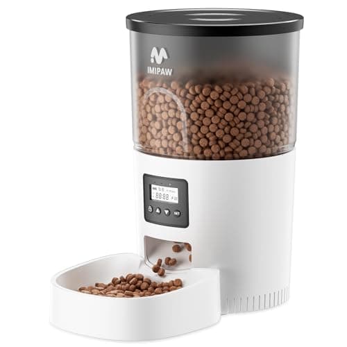 Distributeur Croquettes Chat Automatique IMIPAW 3L Programmable 1-6 Repas Jour