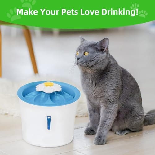 Filtre Fontaine Eau Chat Réplacement Charbon Actif 3L pour Animaux Populaire Lot de 8